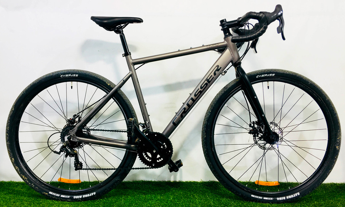 Фотография Велосипед Crosser Gravel NORD 1 28" размер М 2021 Серо-черный 
